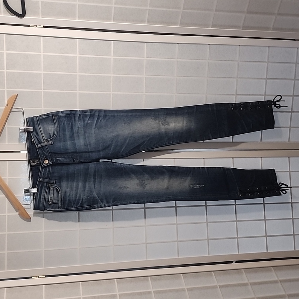 Prps Goods & Co Women Camaro Mid Rise Skinny Jeans Size 24 x 29 New